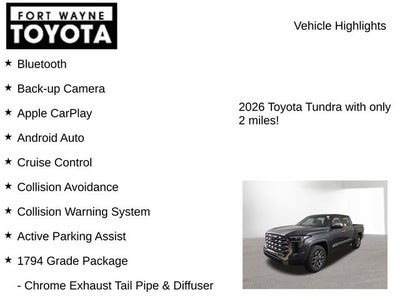 2026 Toyota Tundra 1794 Edition