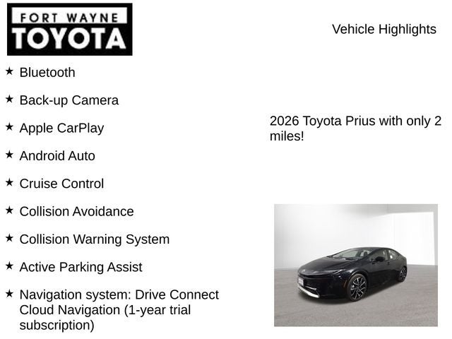 2026 Toyota Prius Plug-in Hybrid XSE