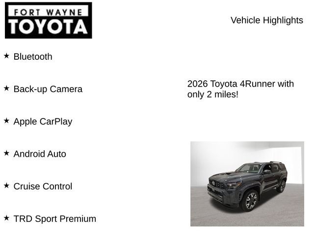 2026 Toyota 4Runner TRD Sport Premium