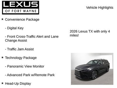 2026 Lexus TX LUXURY AWD