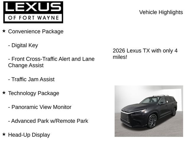 2026 Lexus TX LUXURY AWD