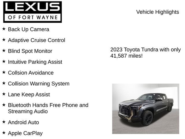 2023 Toyota Tundra Hybrid 1794 Edition