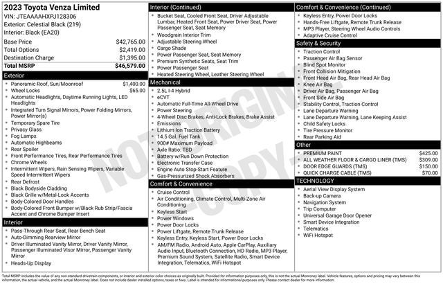 2023 Toyota Venza LE