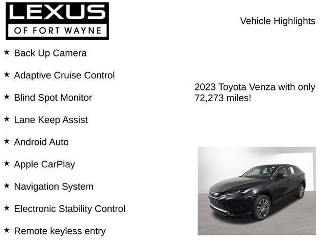 2023 Toyota Venza LE