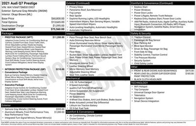 2021 Audi Q7 55 Prestige quattro