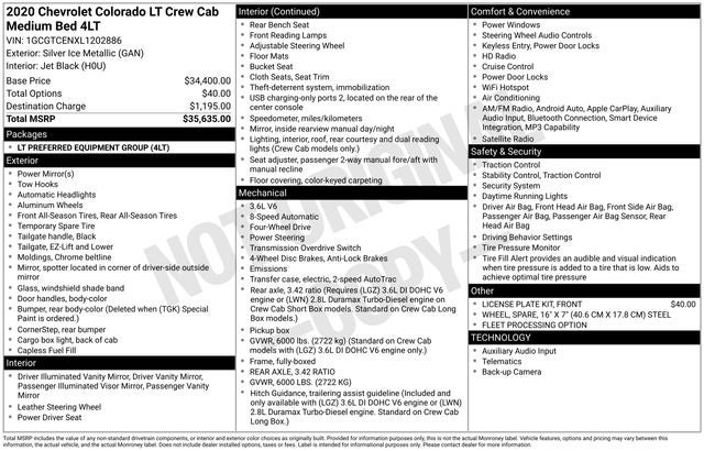 2020 Chevrolet Colorado LT