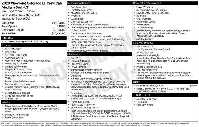 2020 Chevrolet Colorado LT