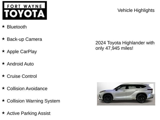 2024 Toyota Highlander XSE