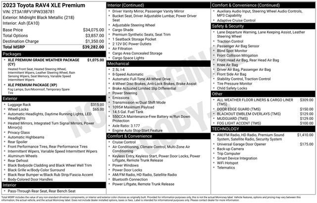 2023 Toyota RAV4 XLE Premium