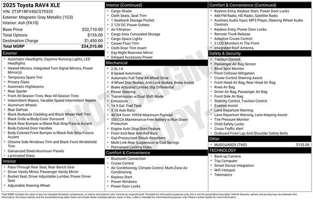 2025 Toyota RAV4 XLE