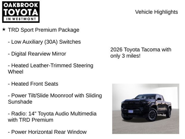 2026 Toyota Tacoma TRD Sport