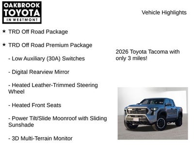 2026 Toyota Tacoma TRD Off-Road