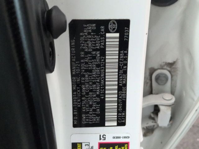 2022 Toyota CAMRY LE