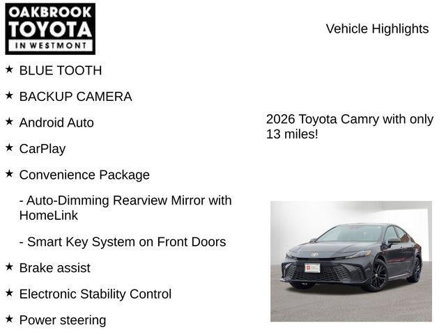 2026 Toyota CAMRY SE