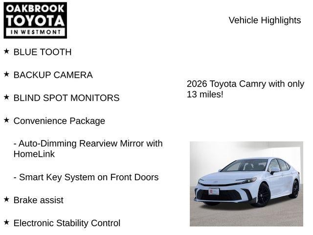 2026 Toyota CAMRY SE