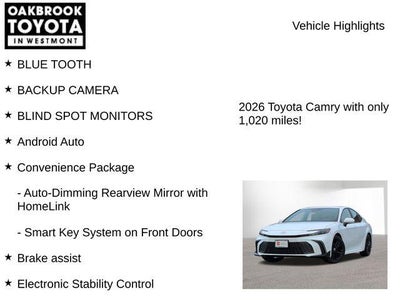 2026 Toyota CAMRY SE