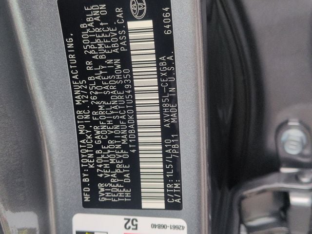 2026 Toyota Camry XLE