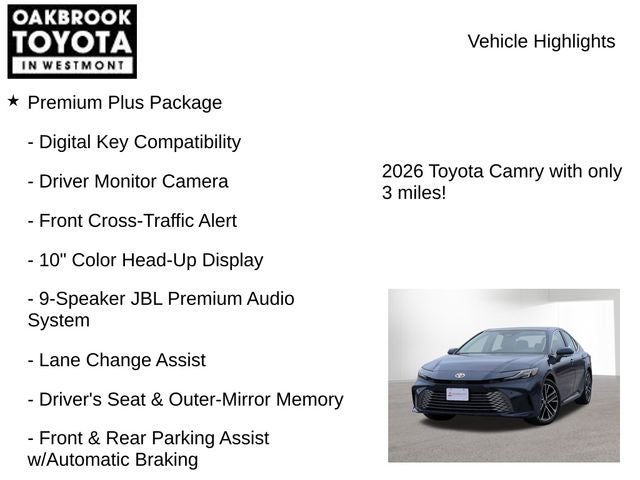 2026 Toyota Camry XLE