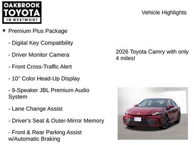 2026 Toyota Camry XLE