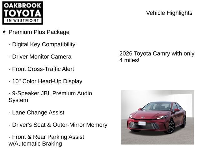 2026 Toyota Camry XLE