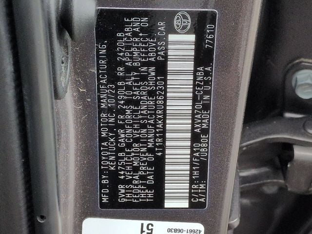 2024 Toyota CAMRY LE