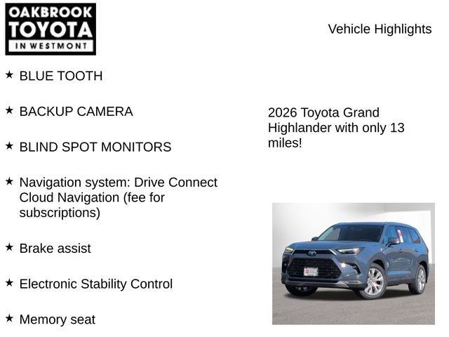 2026 Toyota GRAND HIGHLANDER Limited