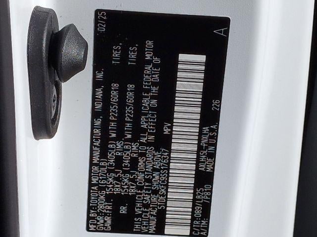 2025 Toyota SIENNA PLT AWD Platinum 7 Passenger