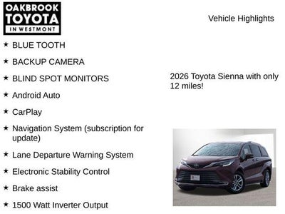 2026 Toyota SIENNA LIMITED Limited 7 Passenger