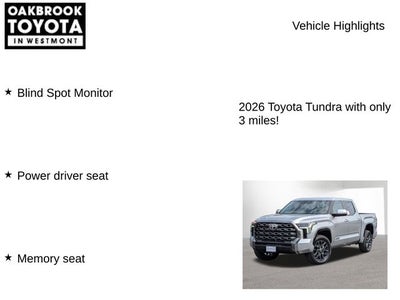 2026 Toyota Tundra Platinum