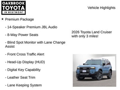 2026 Toyota Land Cruiser Land Cruiser