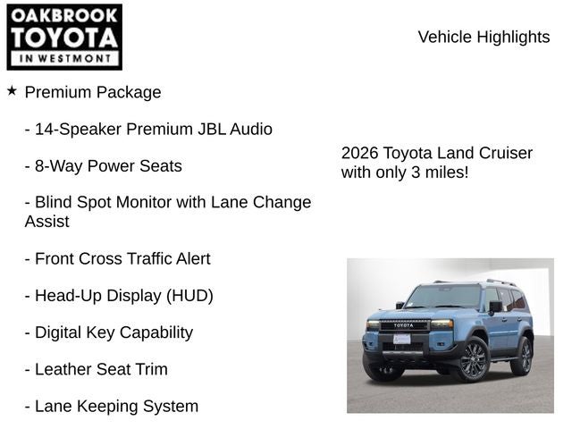 2026 Toyota Land Cruiser Land Cruiser