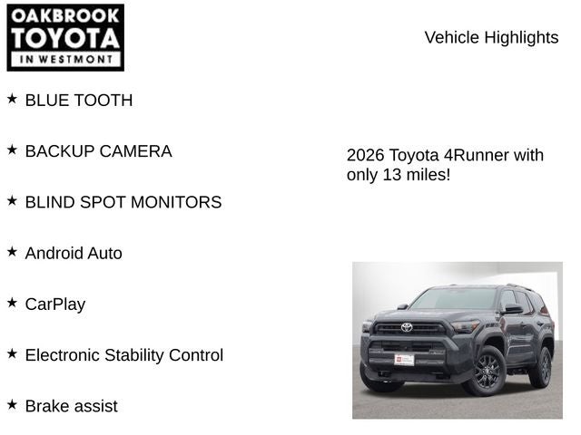 2026 Toyota 4RUNNER SR5