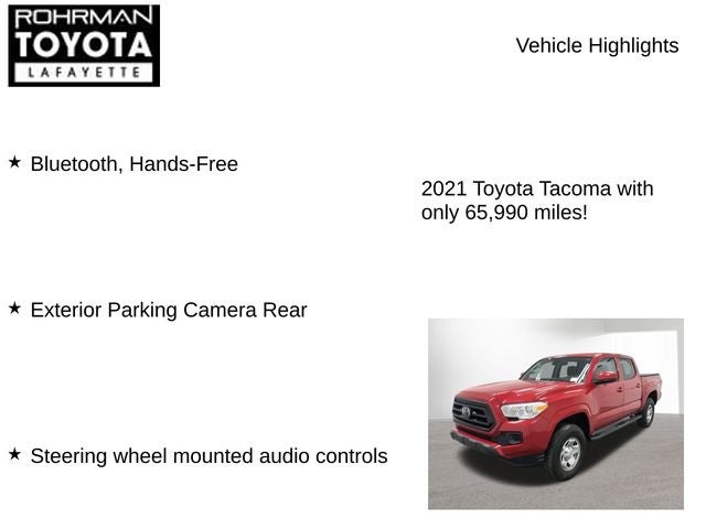 2021 Toyota TACOMA SR SR V6
