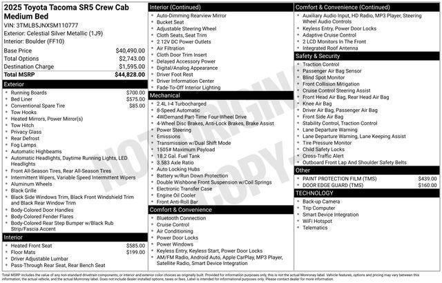 2025 Toyota TACOMA SR5 SR5
