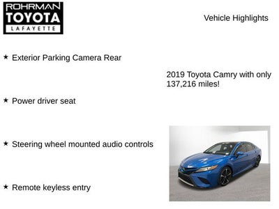 2019 Toyota CAMRY XSE