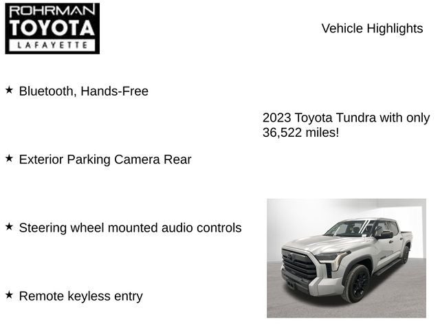 2023 Toyota TUNDRA 4X4 SR5