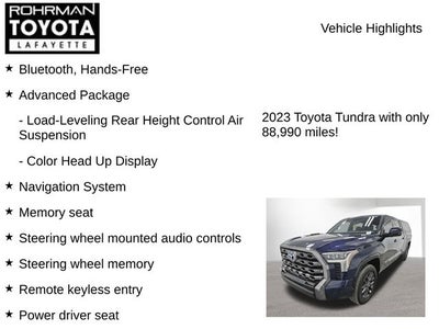 2023 Toyota TUNDRA HV 4X4 Platinum