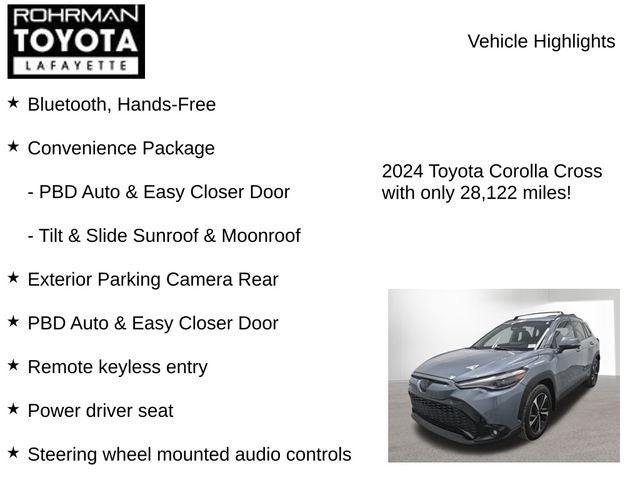 2024 Toyota COROLLA CROSS HV Hybrid XSE