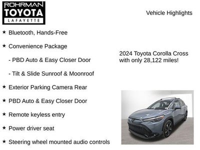 2024 Toyota COROLLA CROSS HV Hybrid XSE