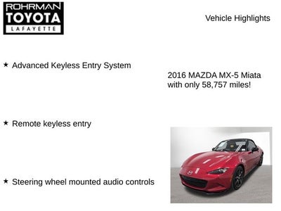 2016 Mazda Mazda MX-5 Club