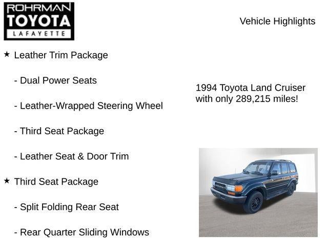 1994 Toyota LAND CRUISER Base