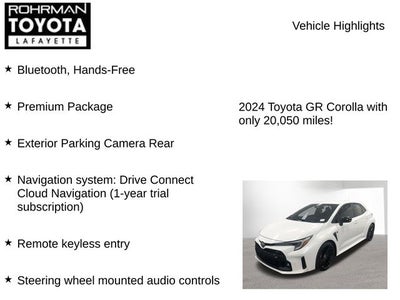 2024 Toyota GR COROLLA Premium