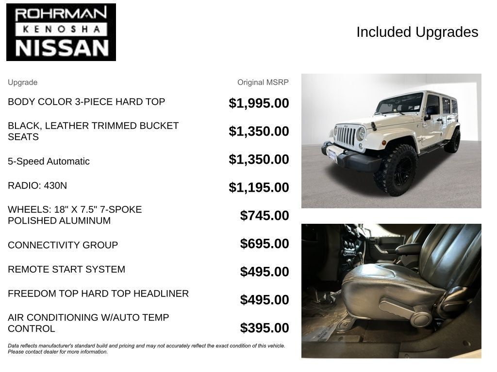 2016 Jeep Wrangler Unlimited Sahara