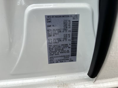 2026 Nissan Frontier SV All Weather Package