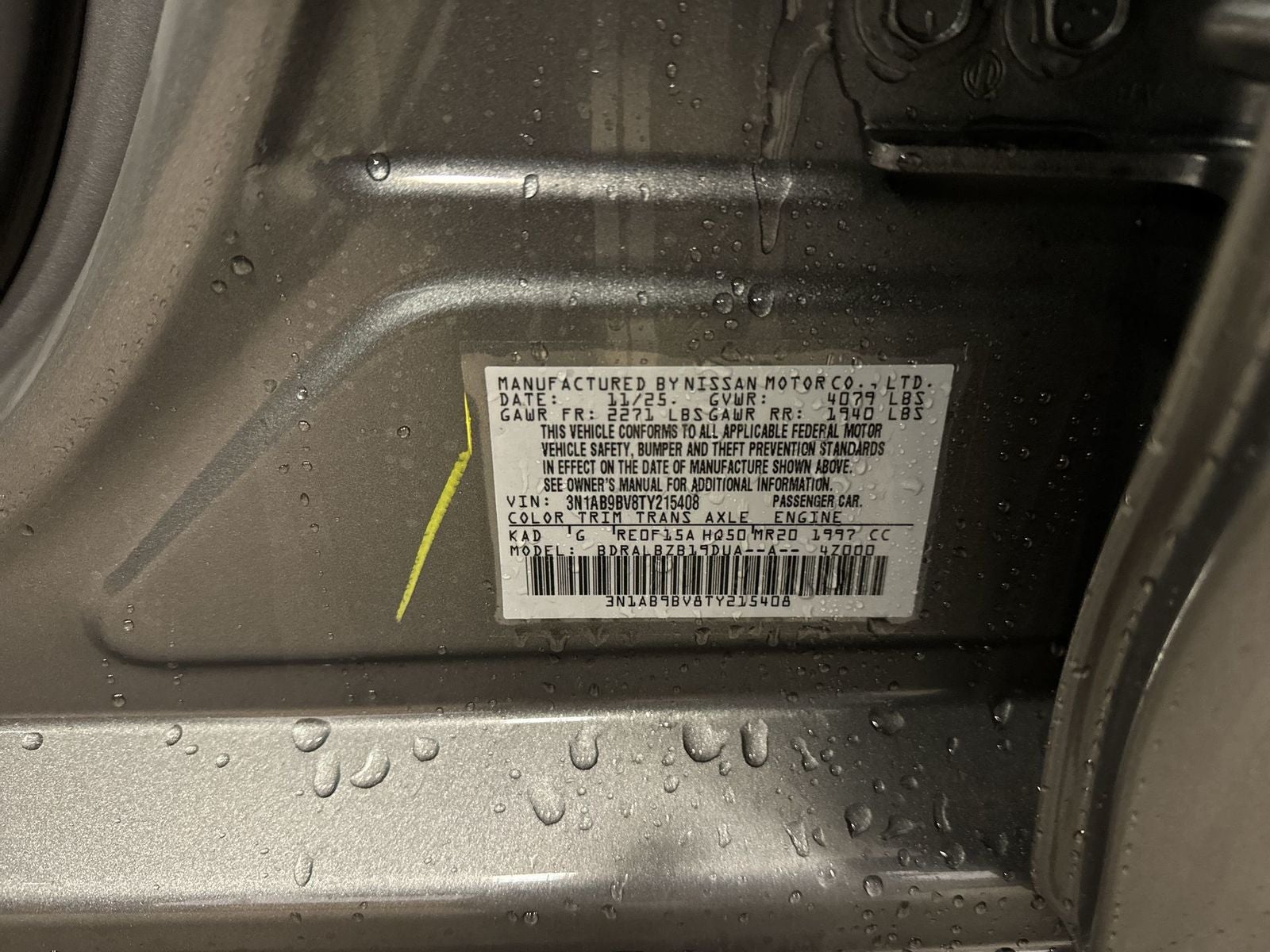 2026 Nissan Sentra S Cold Weather Package