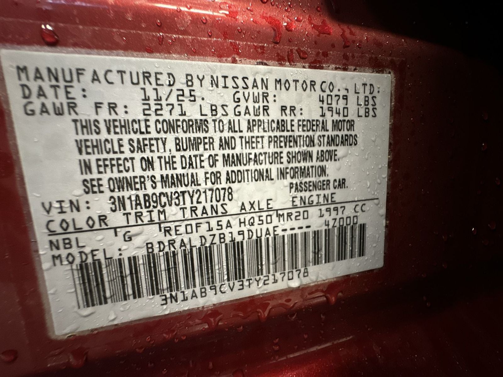 2026 Nissan Sentra SV Convenience Package