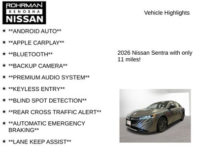 2026 Nissan Sentra SV