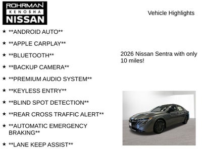 2026 Nissan Sentra SV