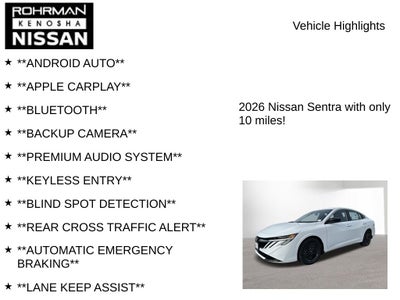 2026 Nissan Sentra SV