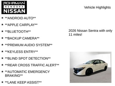 2026 Nissan Sentra SR